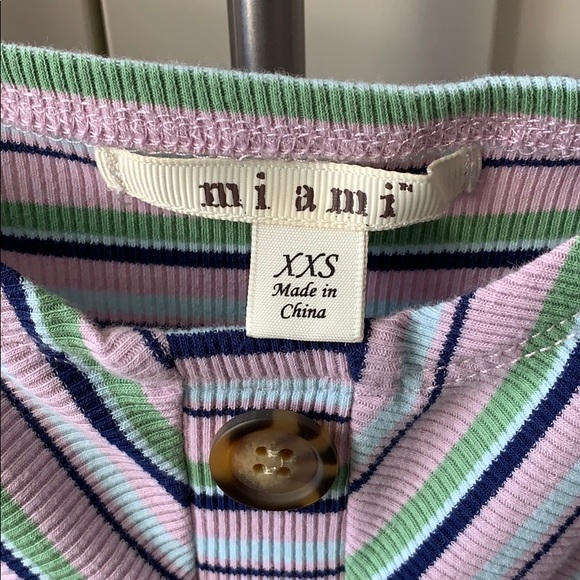 Summer striped dress with ties on the sleeves - Picture 5 of 7